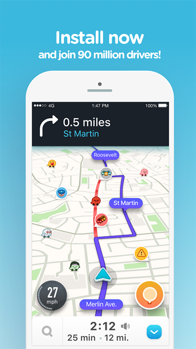 waze安卓免费版 V4.74.0.3